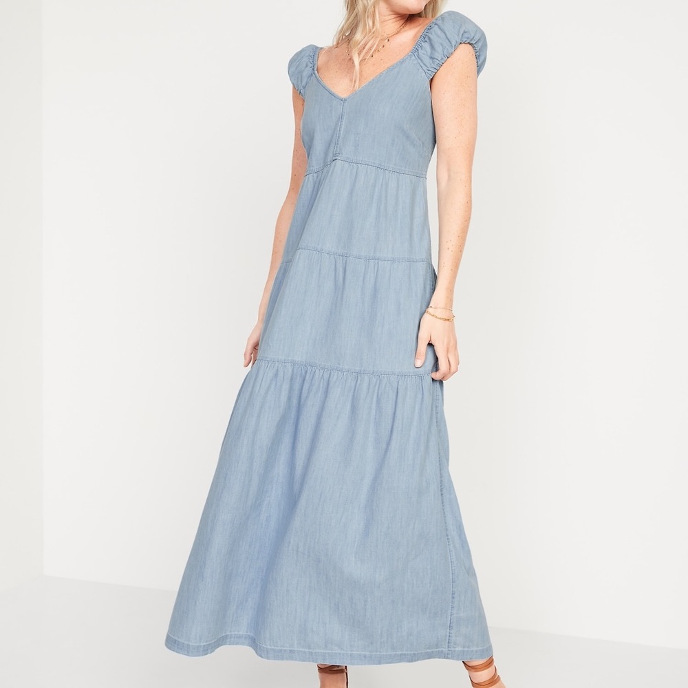 Size large fit and flare maxi dress